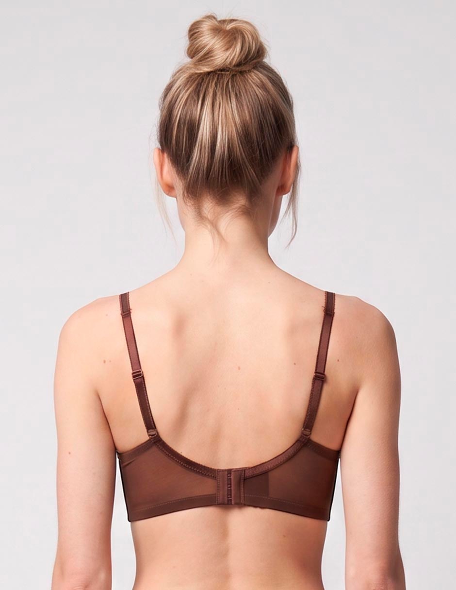 Brassiere balconette con copa para mujer 2