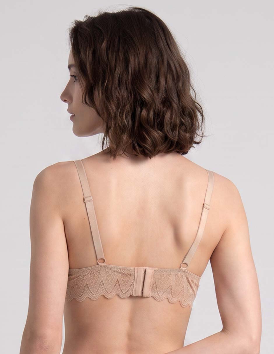 Brassiere demi copa push up para mujer 2