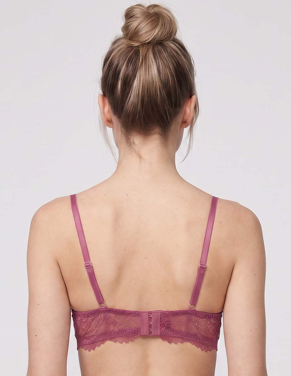 Brassiere demi copa preformada para mujer 2