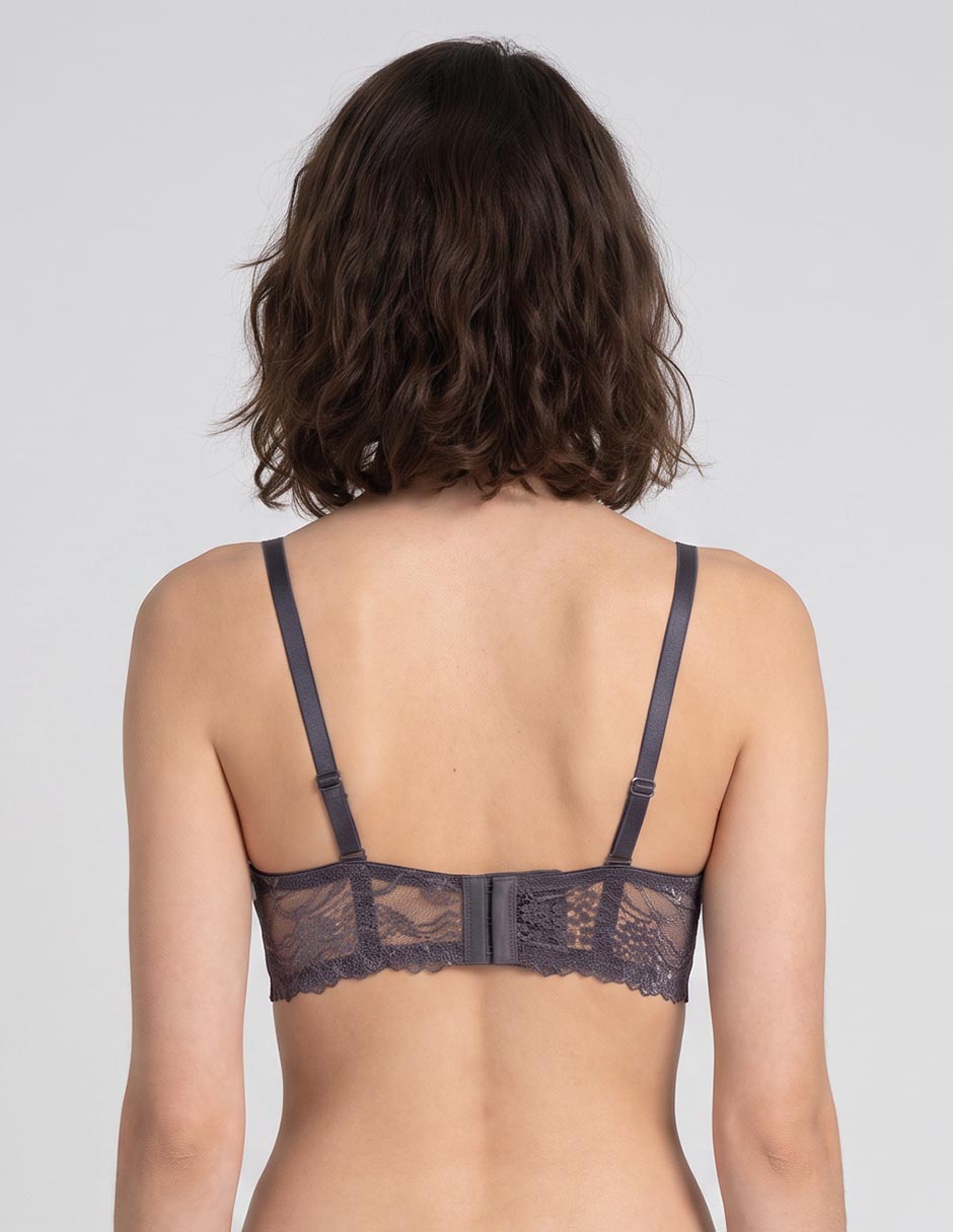 Brassiere demi con copa para mujer 2