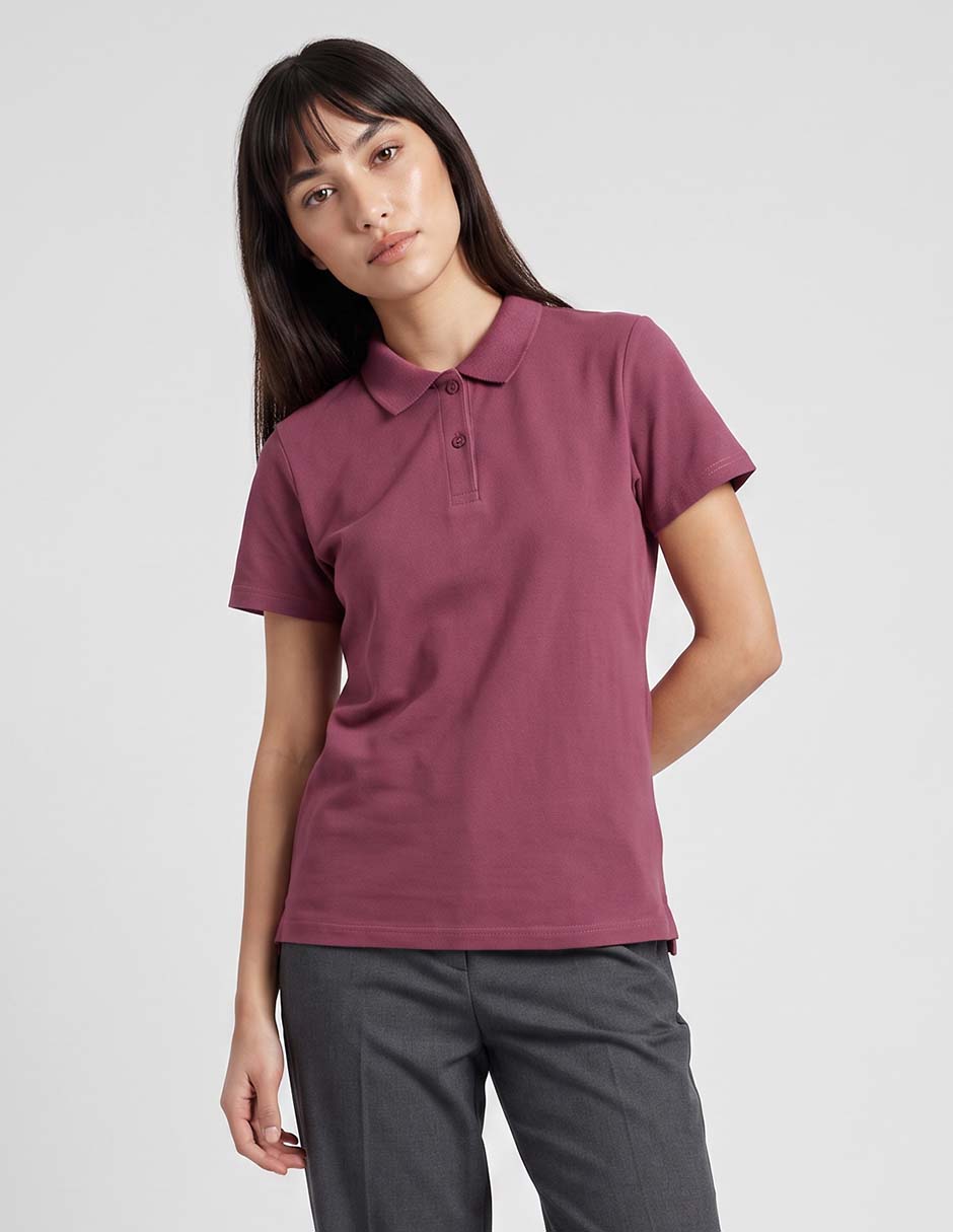 Playera manga corta cuello polo para mujer Playera manga corta cuello polo para mujer