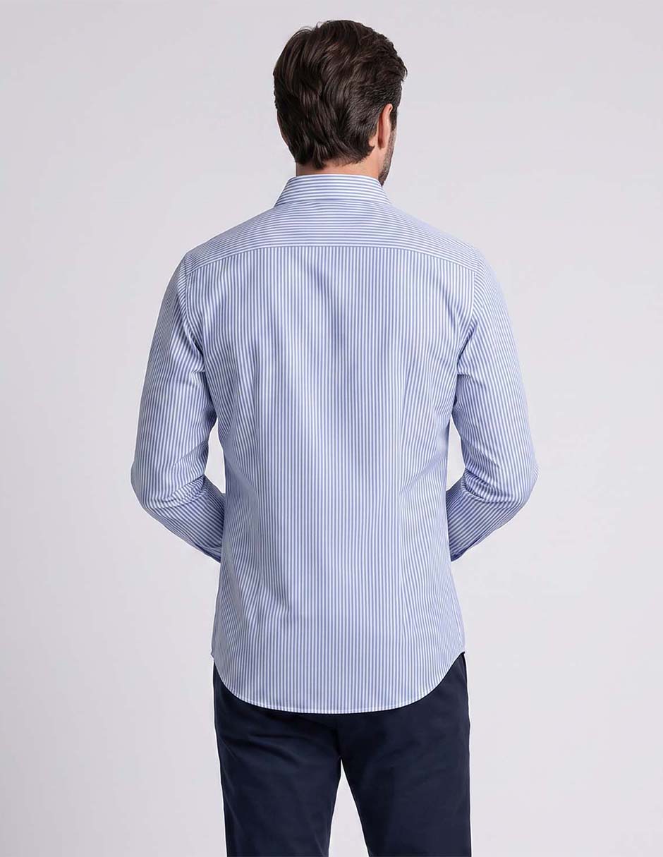 Camisa formal chaps manga larga para hombre