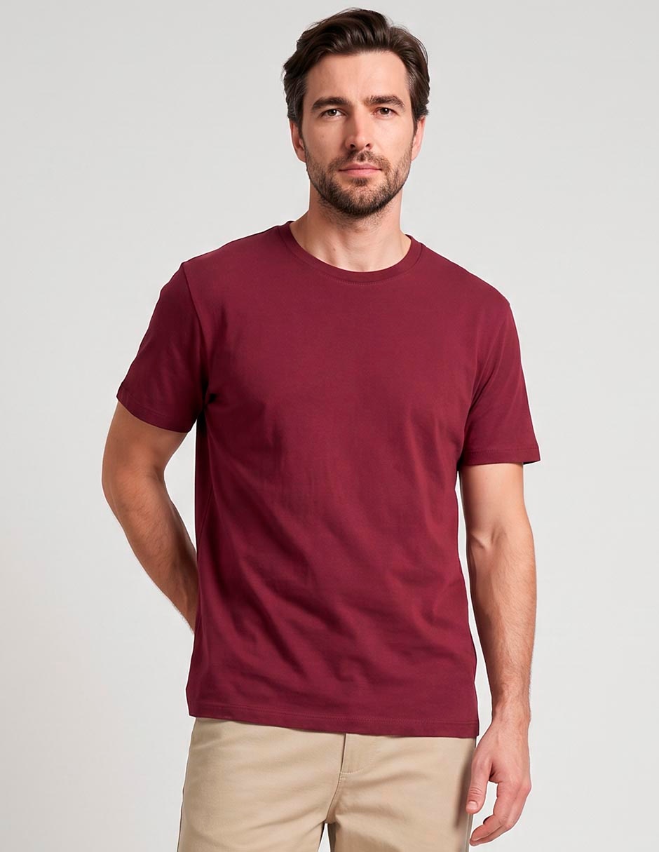 Playera cuello redondo para hombre