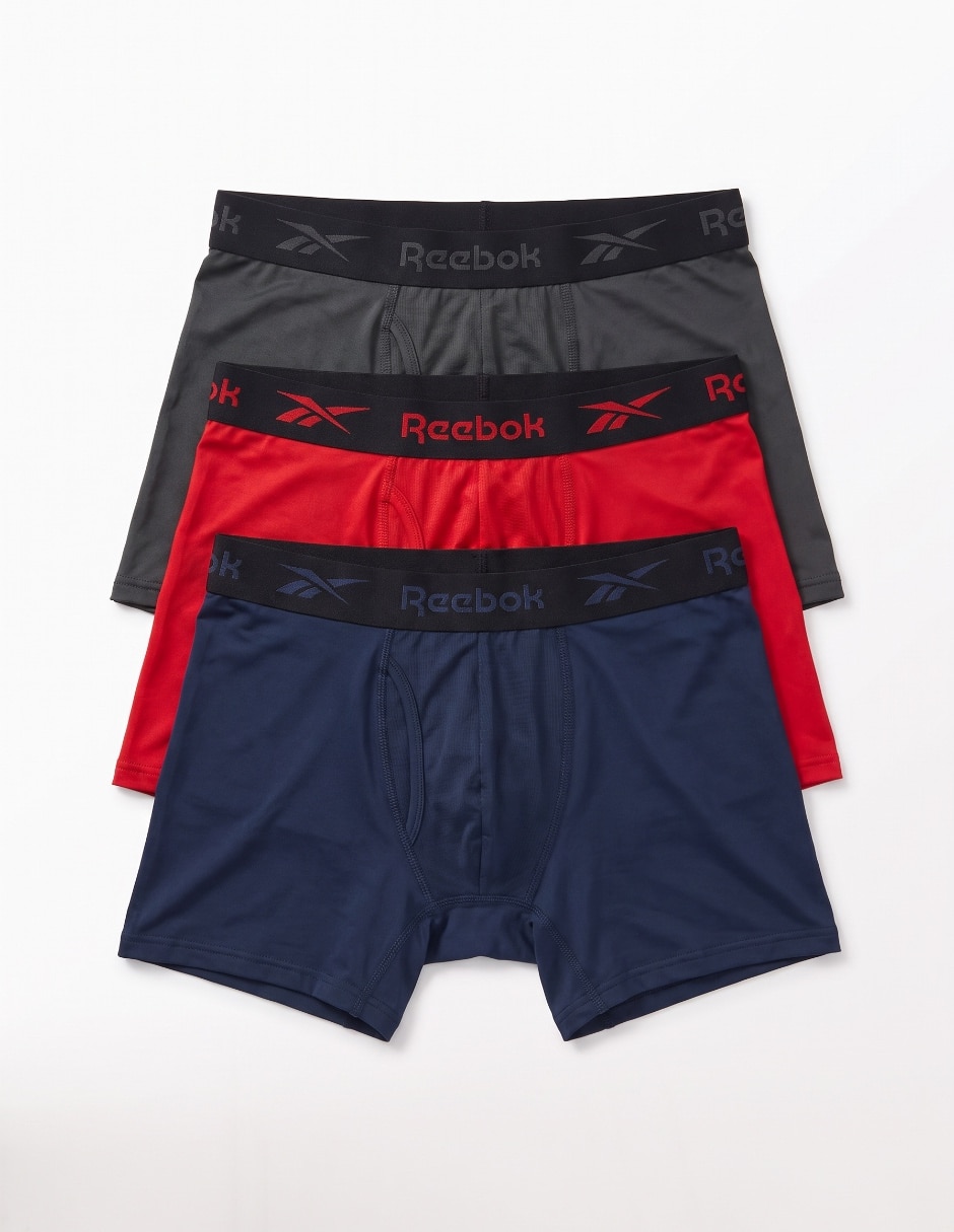 Set bóxer trunk de algodón para hombre 3 piezas 4