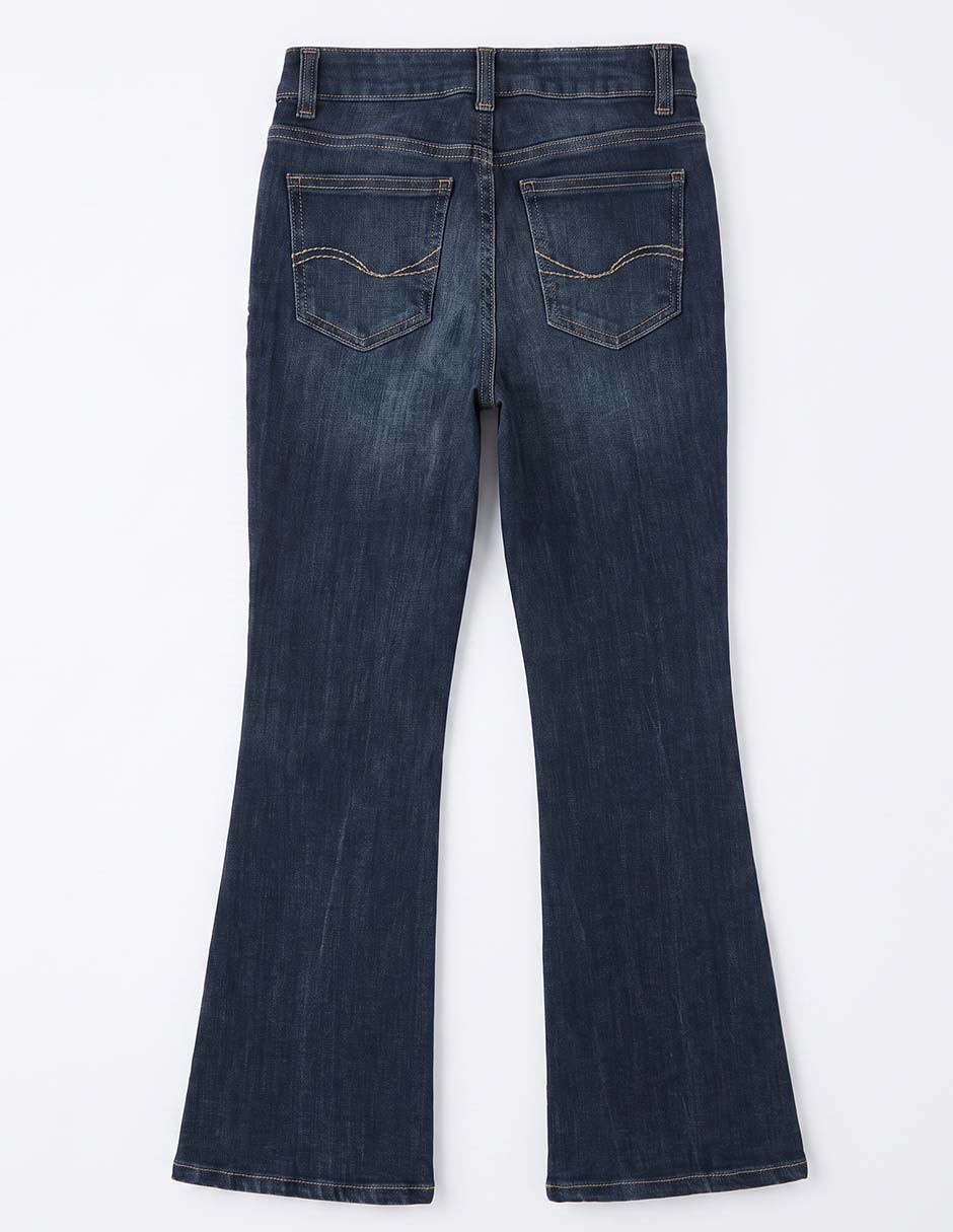 Jeans flare deslavado para niña 3