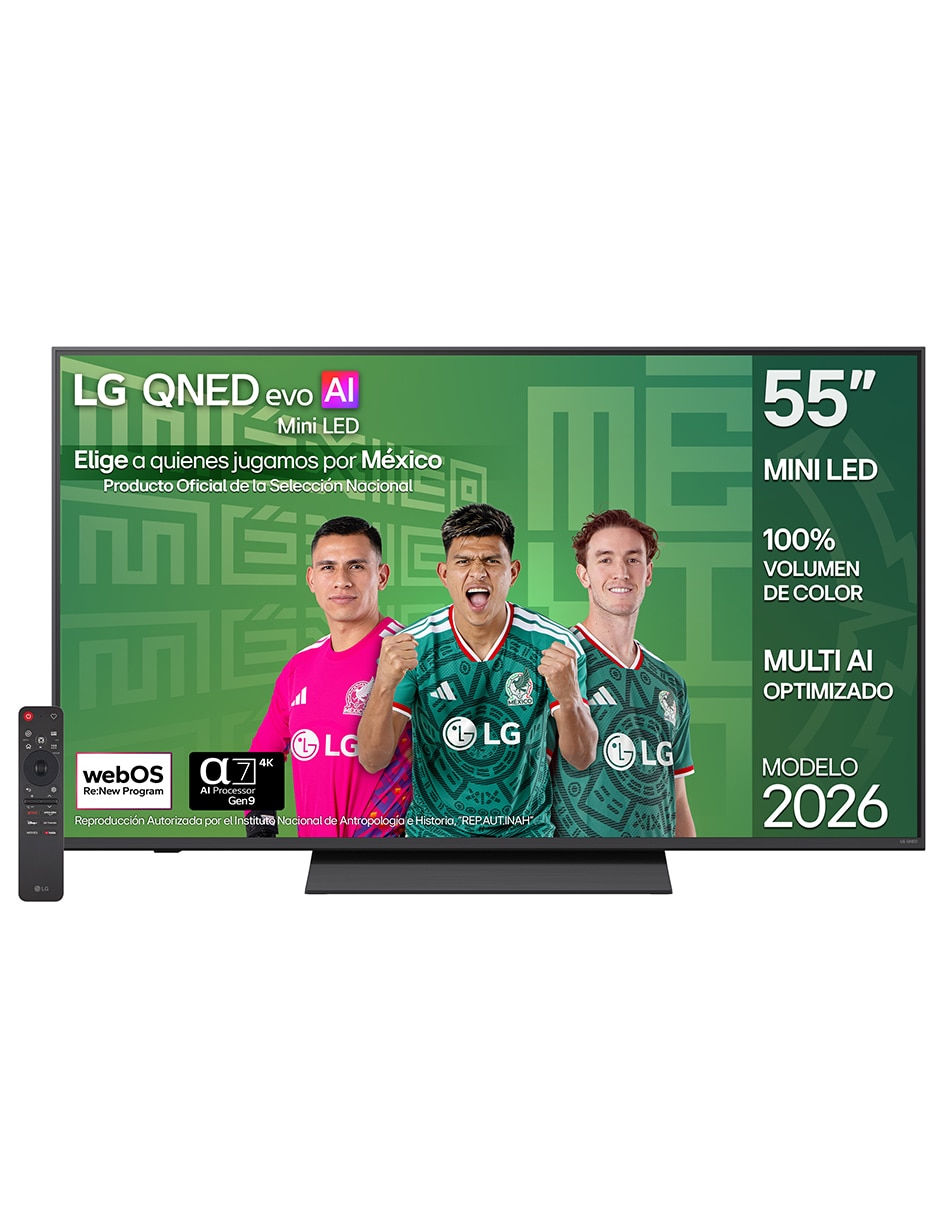 Pantalla Smart TV QNED de 55 pulgadas 4K/UHD 55QNED81BSG con AI webOS Pantalla Smart TV QNED de 55 pulgadas 4K/UHD 55QNED81BSG con AI webOS