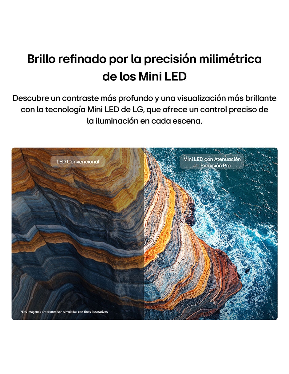Pantalla Smart TV QNED de 55 pulgadas 4K/UHD 55QNED81BSG con AI webOS 2