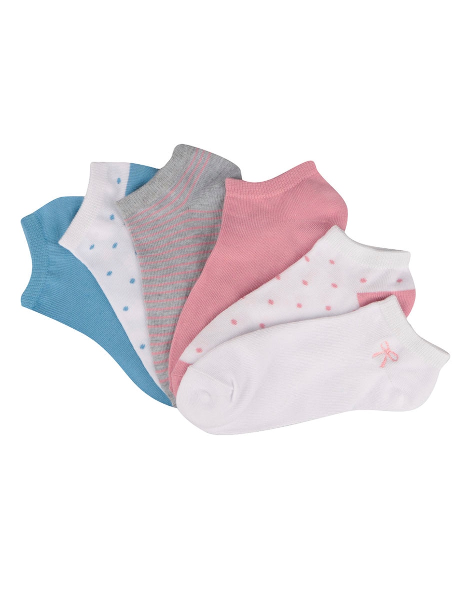 Set de tín de algodón para mujer 6 pares Set de tín de algodón para mujer 6 pares