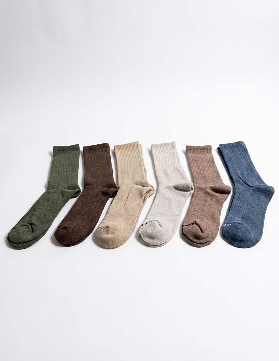 Set de calceta de compresión para hombre 6 pares 2