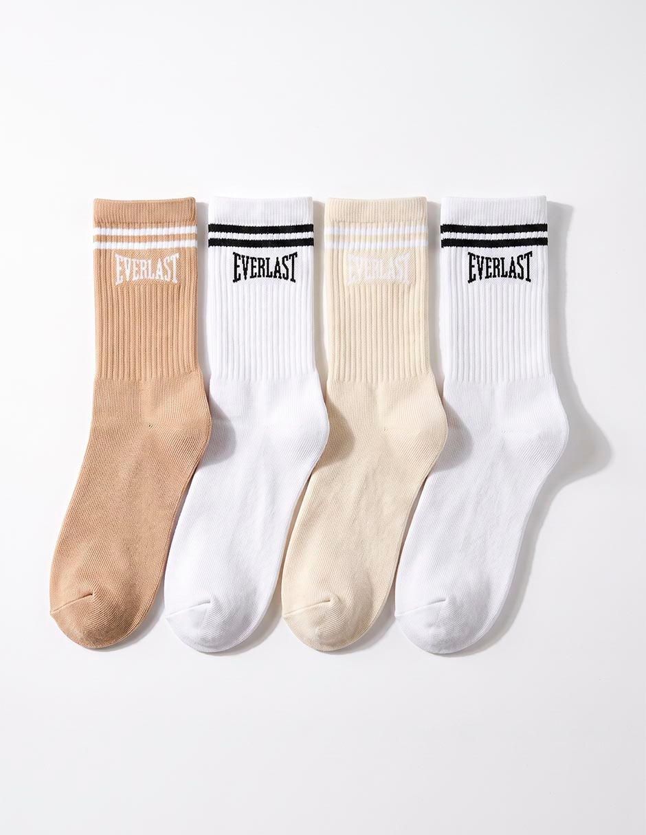 Calceta de algodón para hombre 4 pares Calceta de algodón para hombre 4 pares