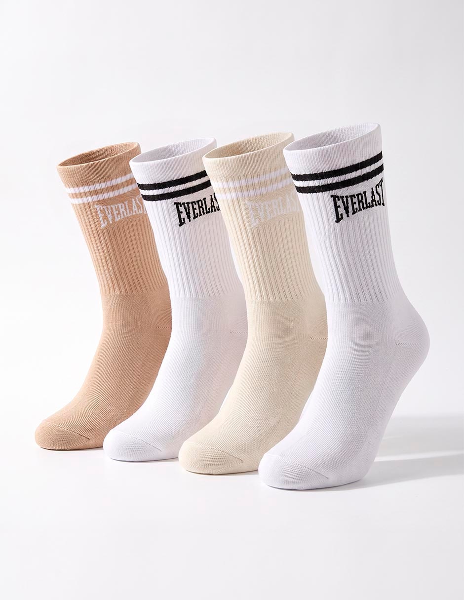 Calceta de algodón para hombre 4 pares 2