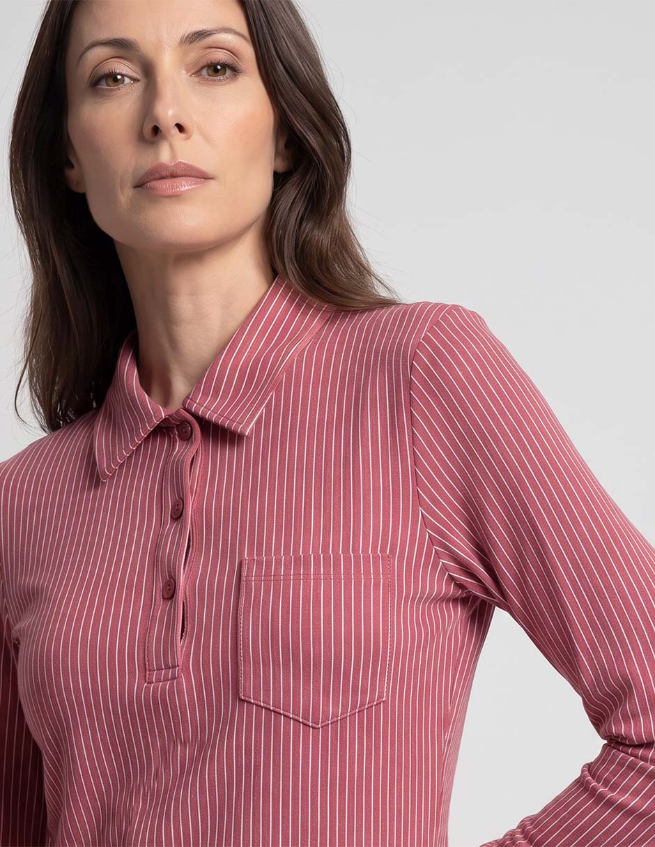 Camisón estampado a rayas 2
