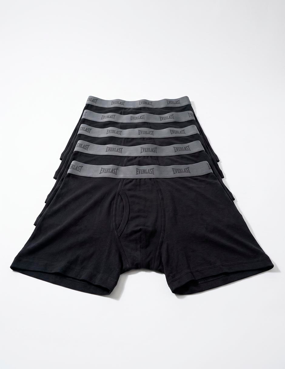 Set bóxer everlast de algodón para hombre 5 piezas