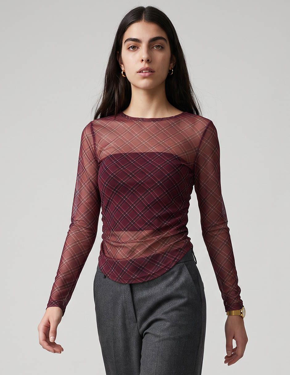 Blusa manga larga para mujer