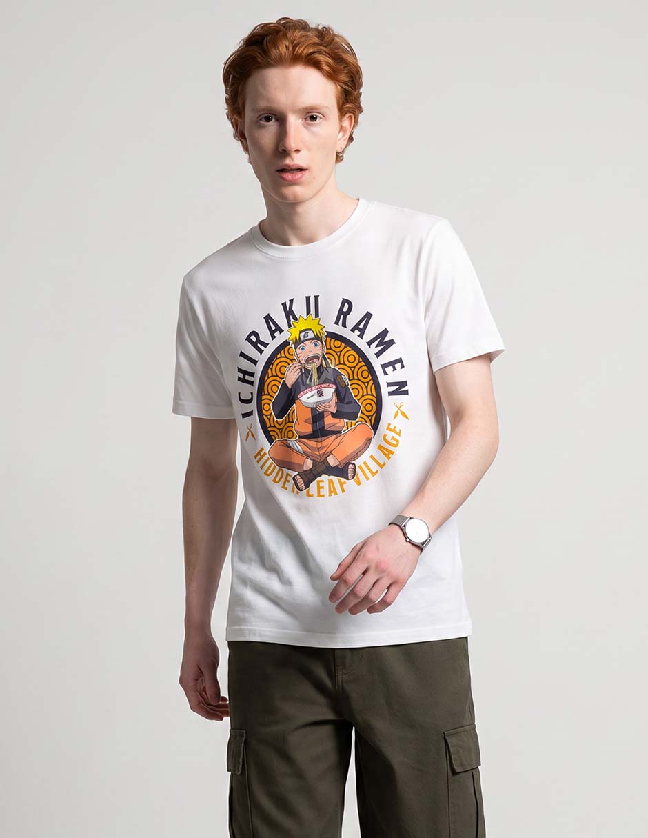 Playera naruto shippuden ichiraku ramen cuello redondo para hombre Playera naruto shippuden ichiraku ramen cuello redondo para hombre