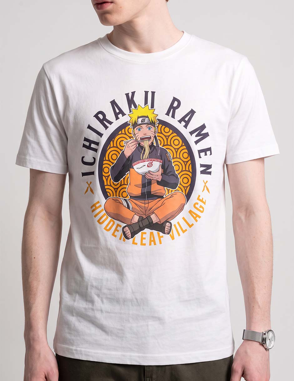 Playera naruto shippuden ichiraku ramen cuello redondo para hombre 3