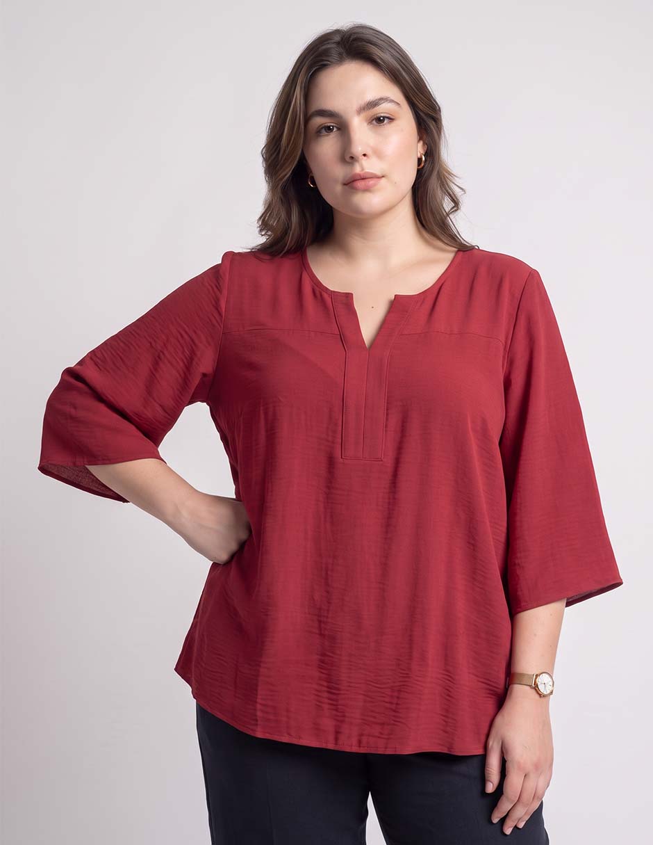 Blusa manga 3/4 para mujer Blusa manga 3/4 para mujer
