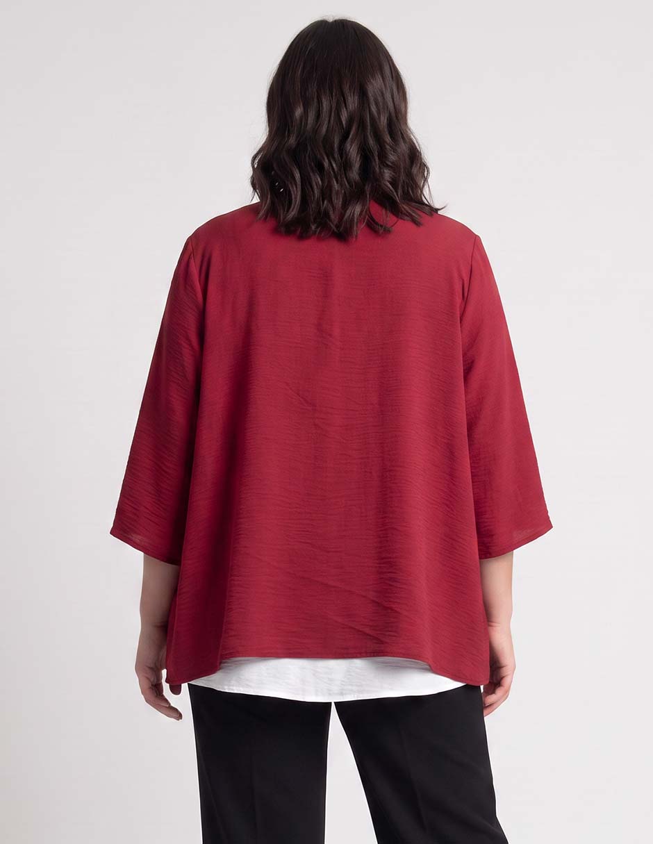 Blusa manga corta para mujer