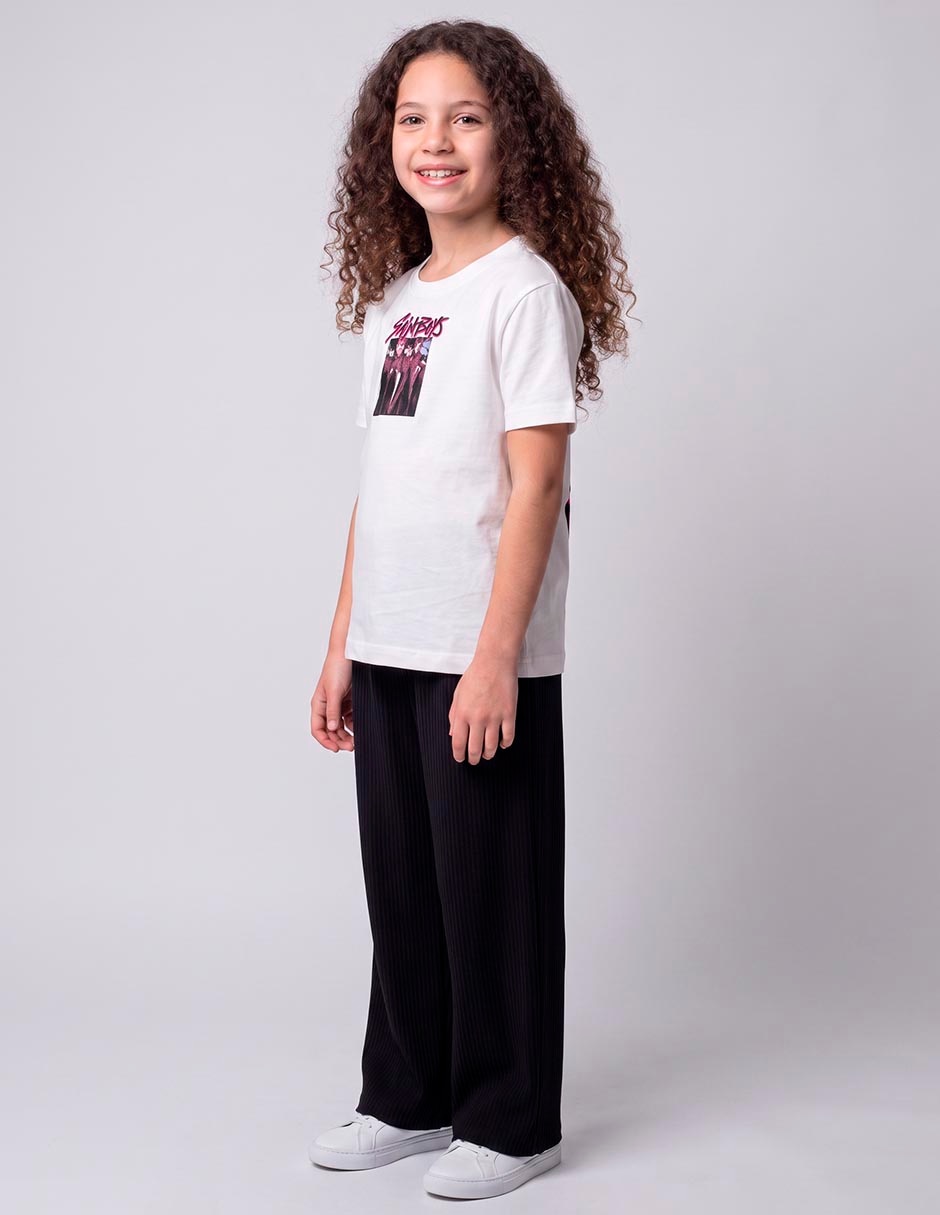 Playera saja boys manga corta para niña
