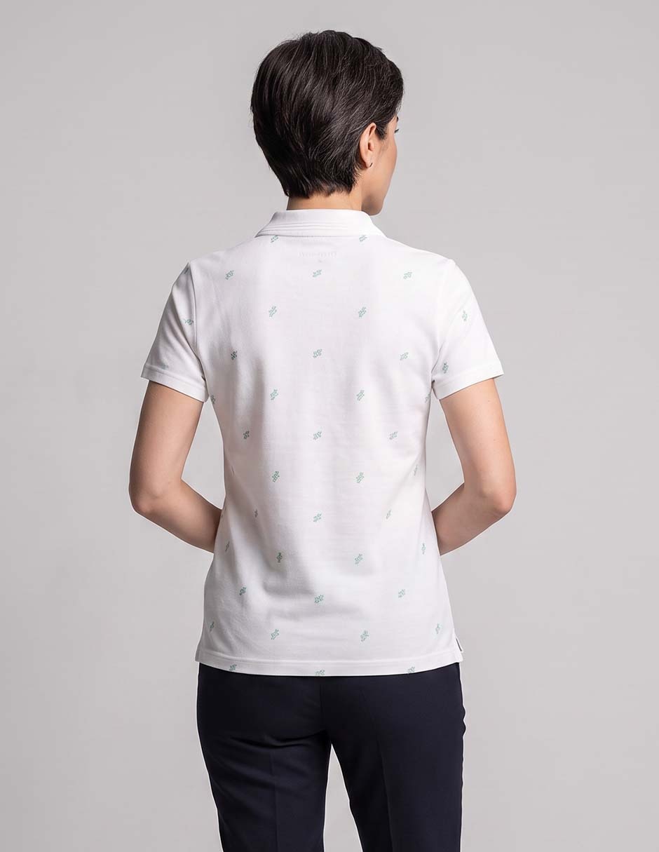 Playera manga corta cuello polo para mujer 2