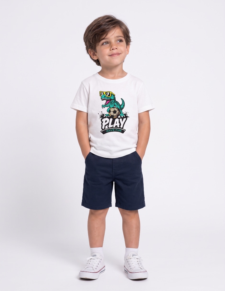Playera manga corta para niño Playera manga corta para niño