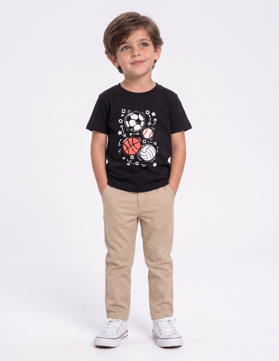 Playera manga corta para niño 4