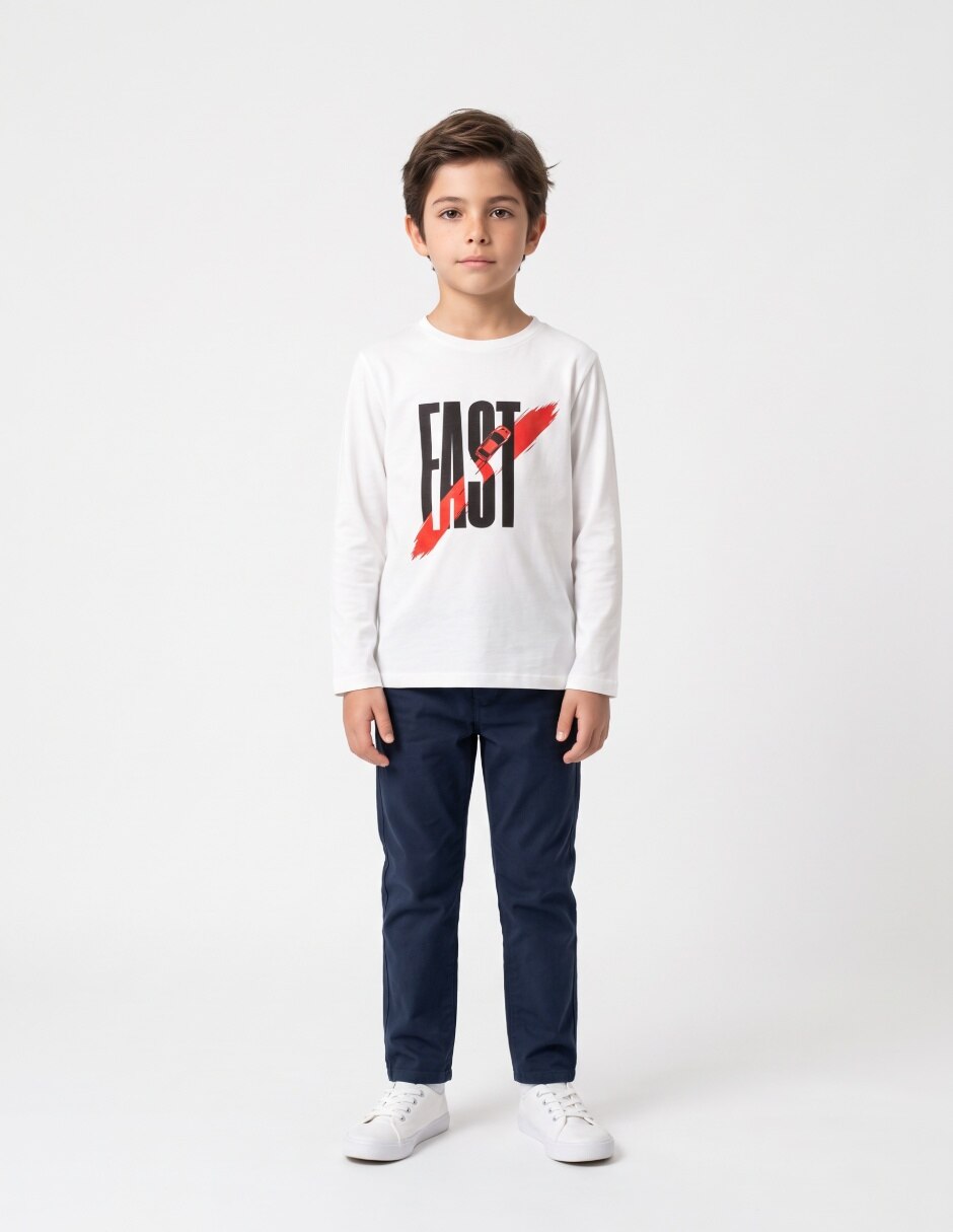 Playera de algodón para niño 3