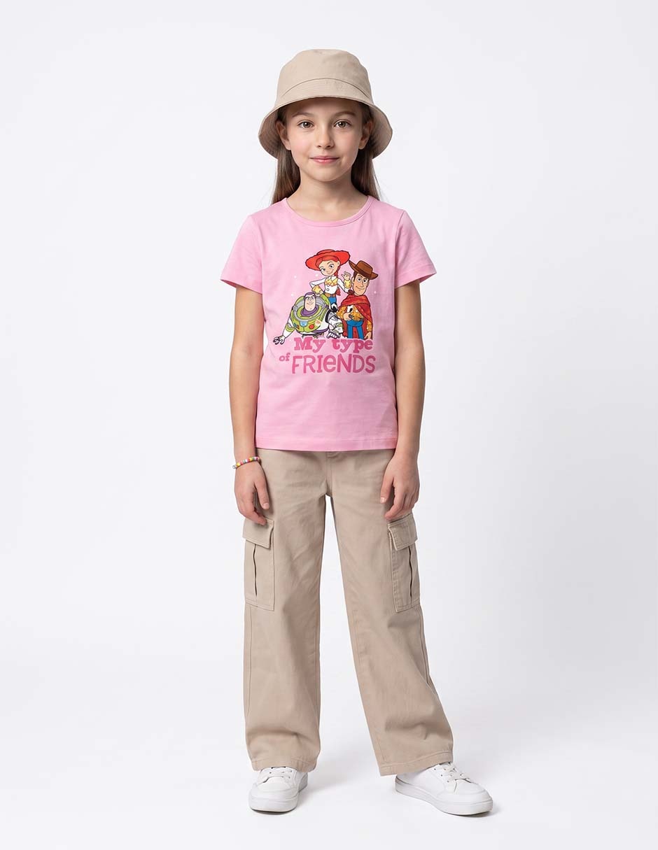 Playera toy story manga corta para niña Playera toy story manga corta para niña