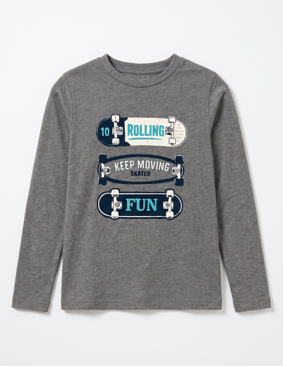 Playera manga larga para niño 3