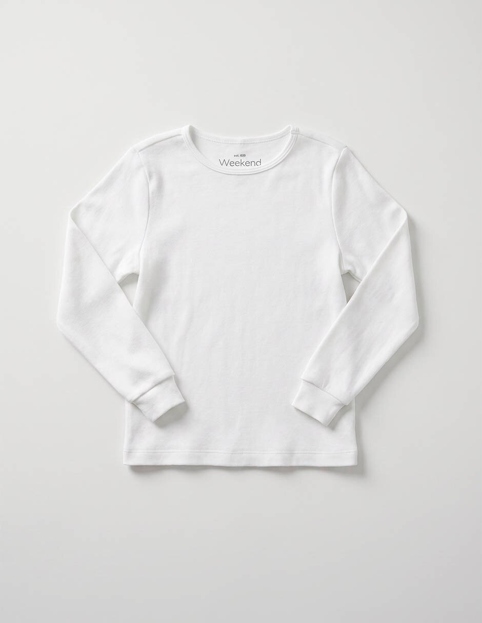 Playera manga larga para niña