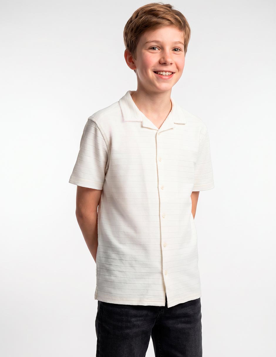 Camisa casual manga corta para niño Camisa casual manga corta para niño
