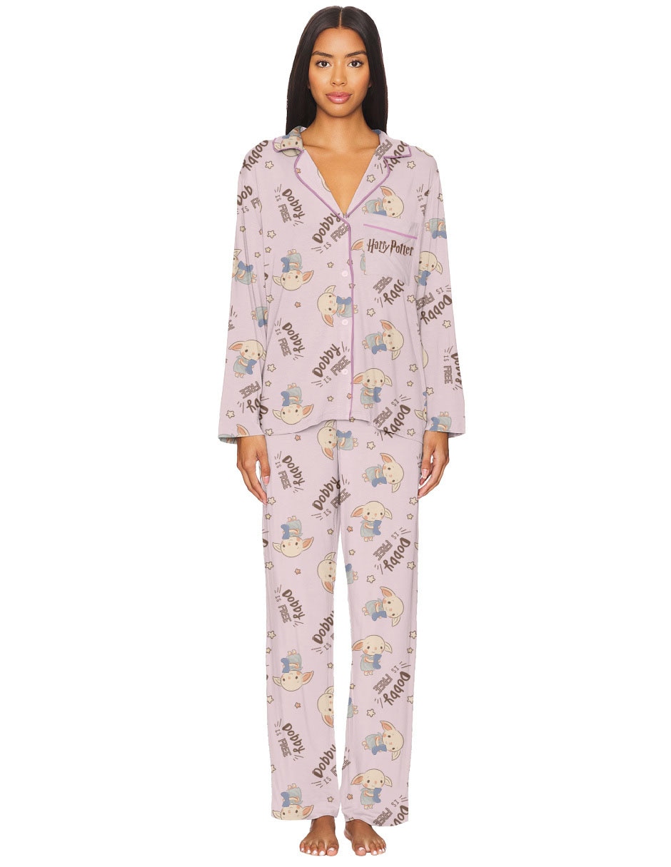 Conjunto pijama warner dobby para mujer