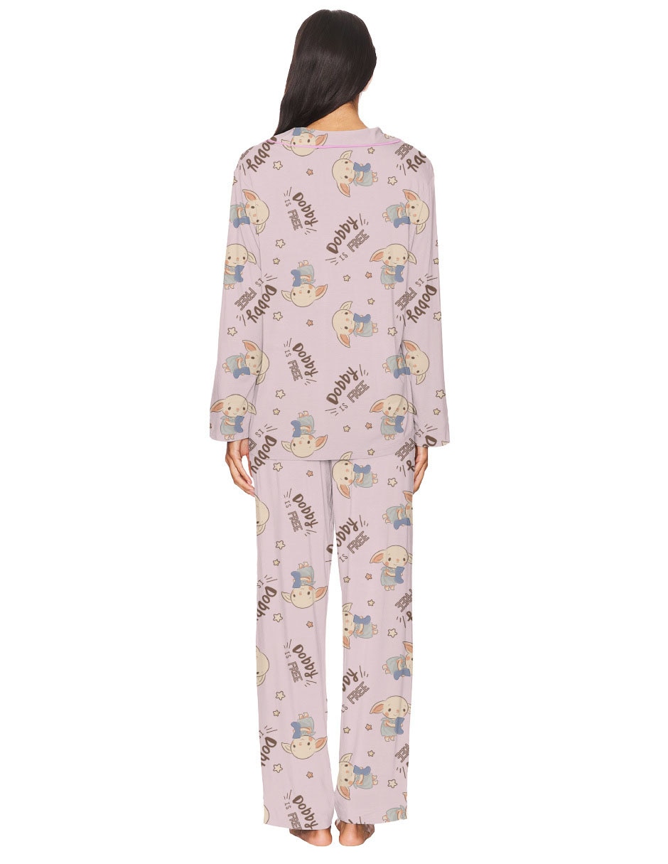 Conjunto pijama warner dobby para mujer