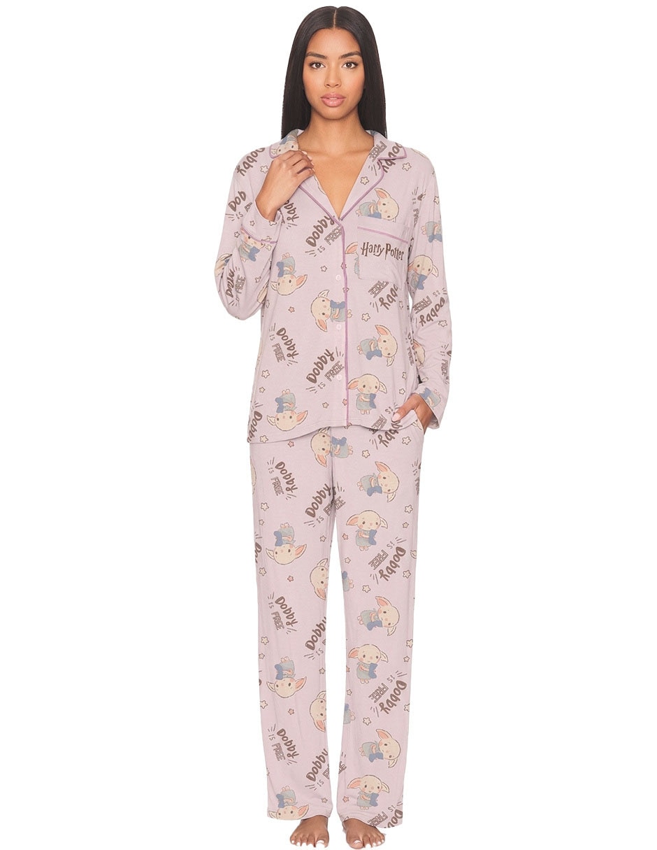 Conjunto pijama warner dobby para mujer