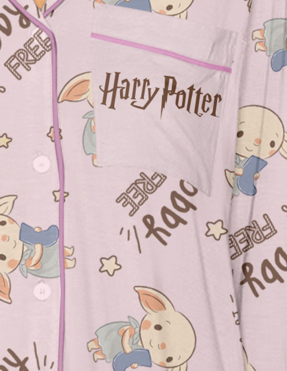 Conjunto pijama warner dobby para mujer