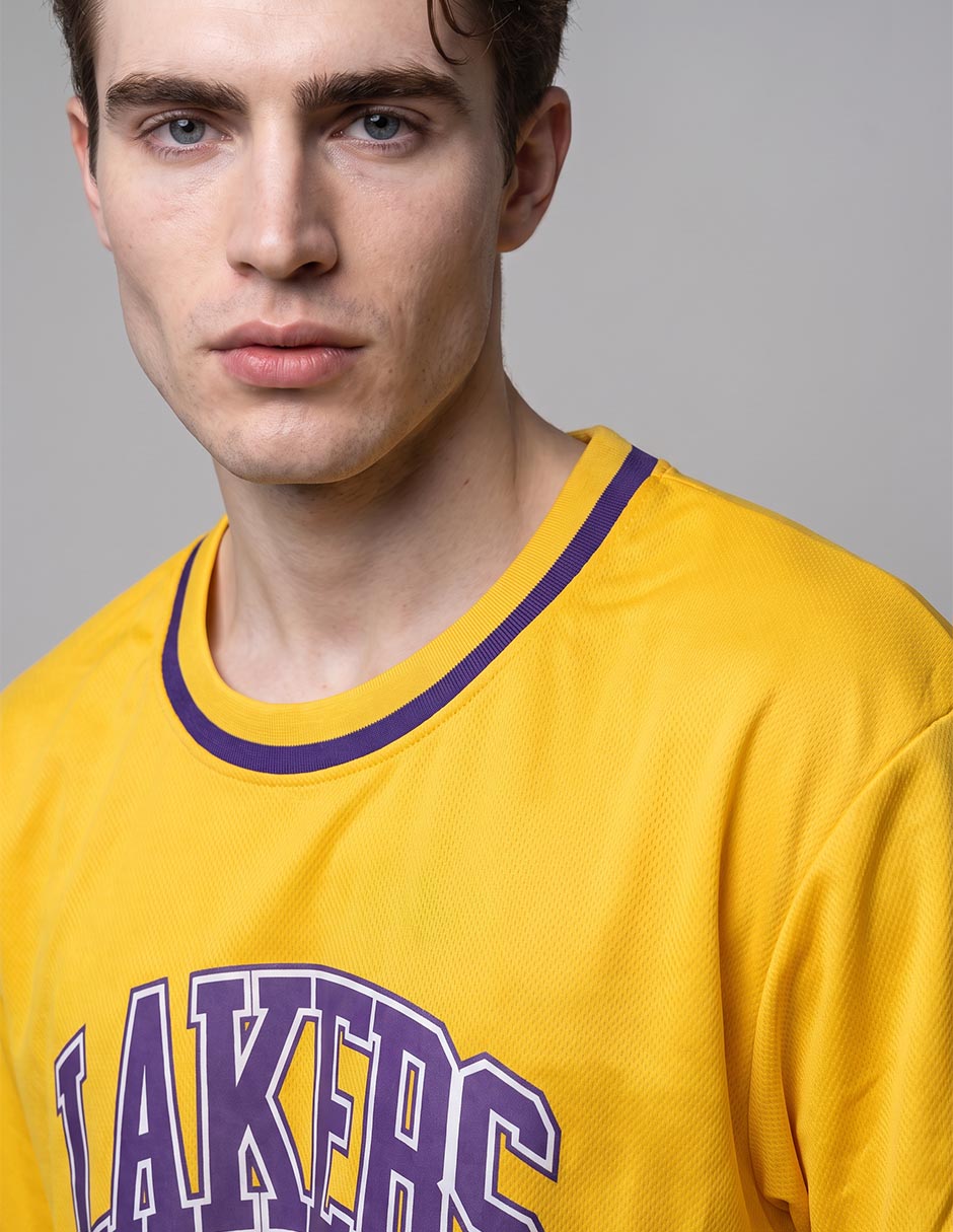 Playera deportiva los angeles lakers para hombre 3