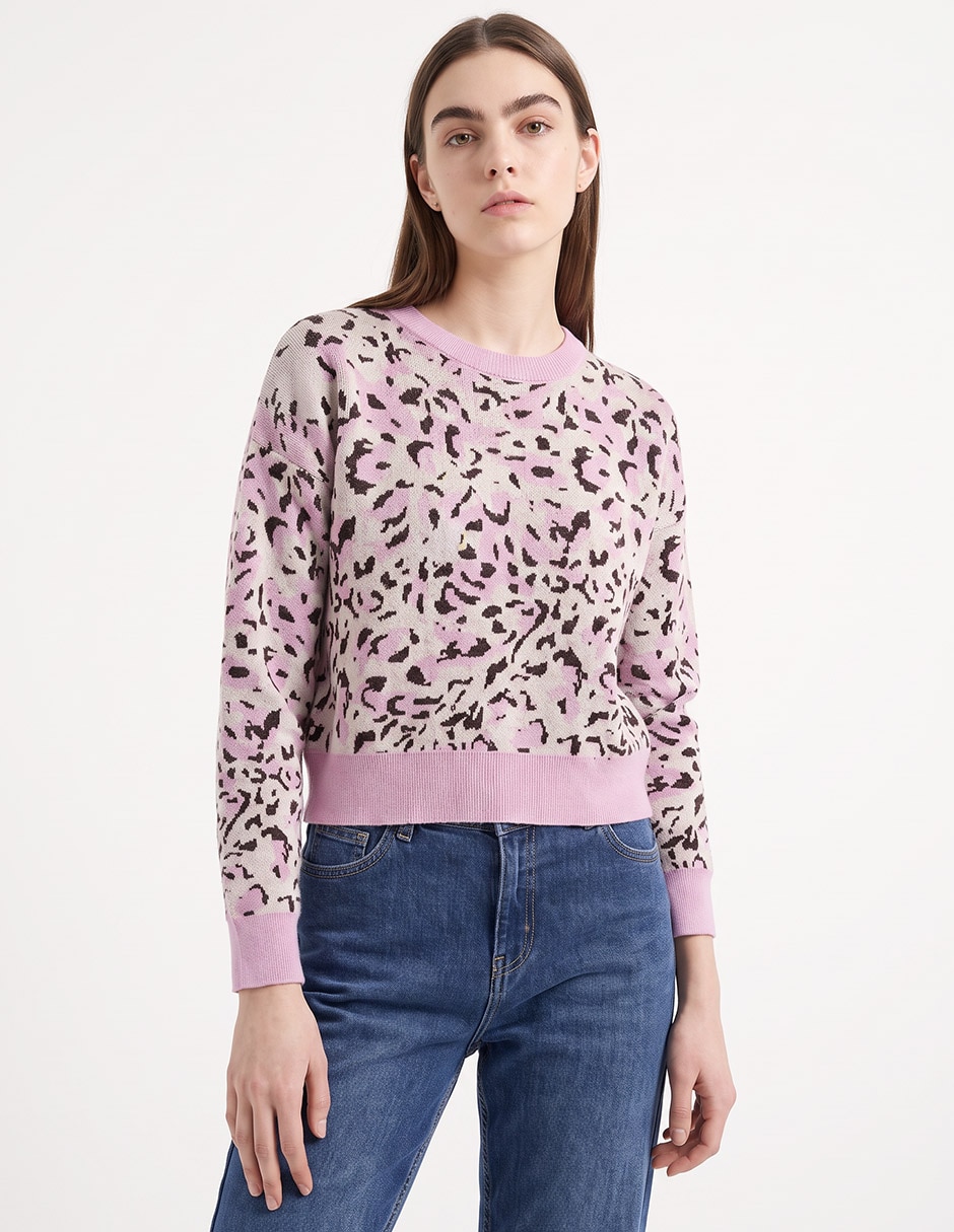 Suéter cuello redondo para mujer Suéter cuello redondo para mujer