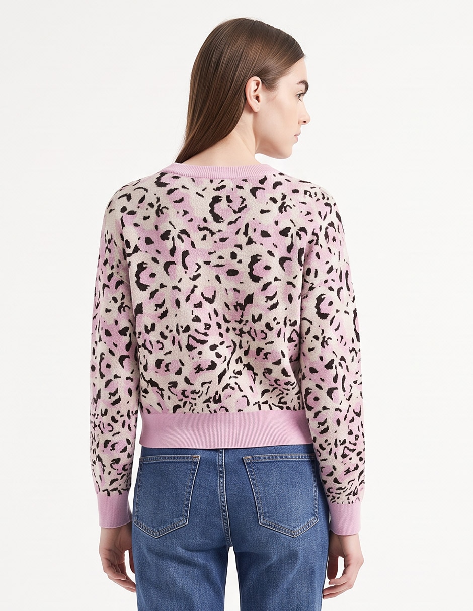 Suéter cuello redondo para mujer 2