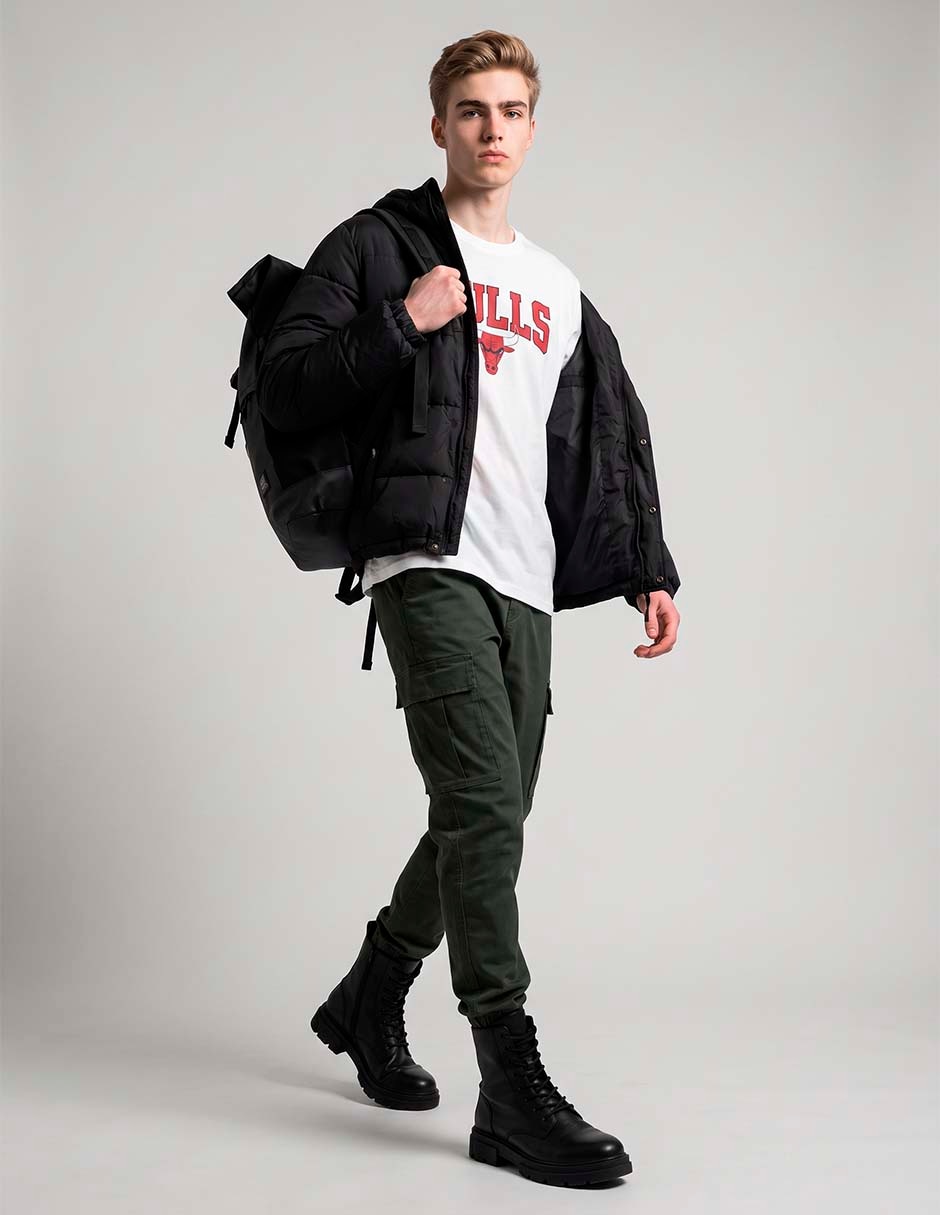 Playera deportiva para outdoor Chicago Bulls de hombre 3