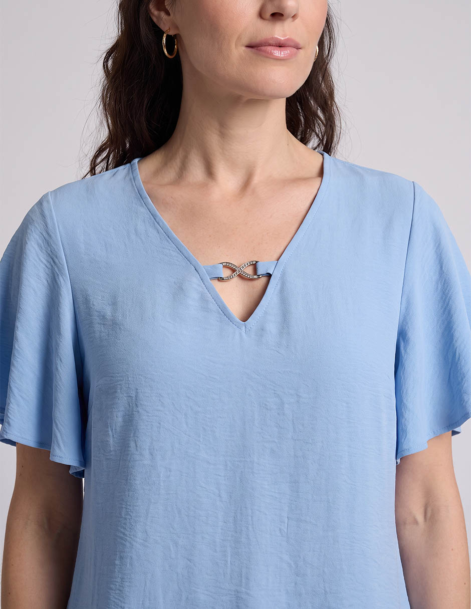 Blusa manga corta para mujer 3