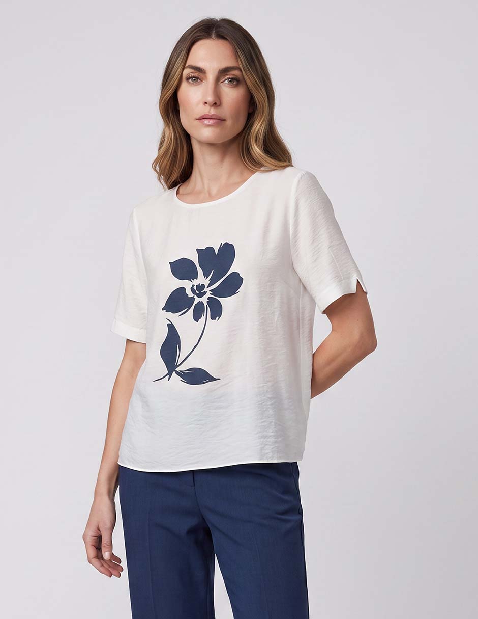 Blusa manga al codo para mujer Blusa manga al codo para mujer