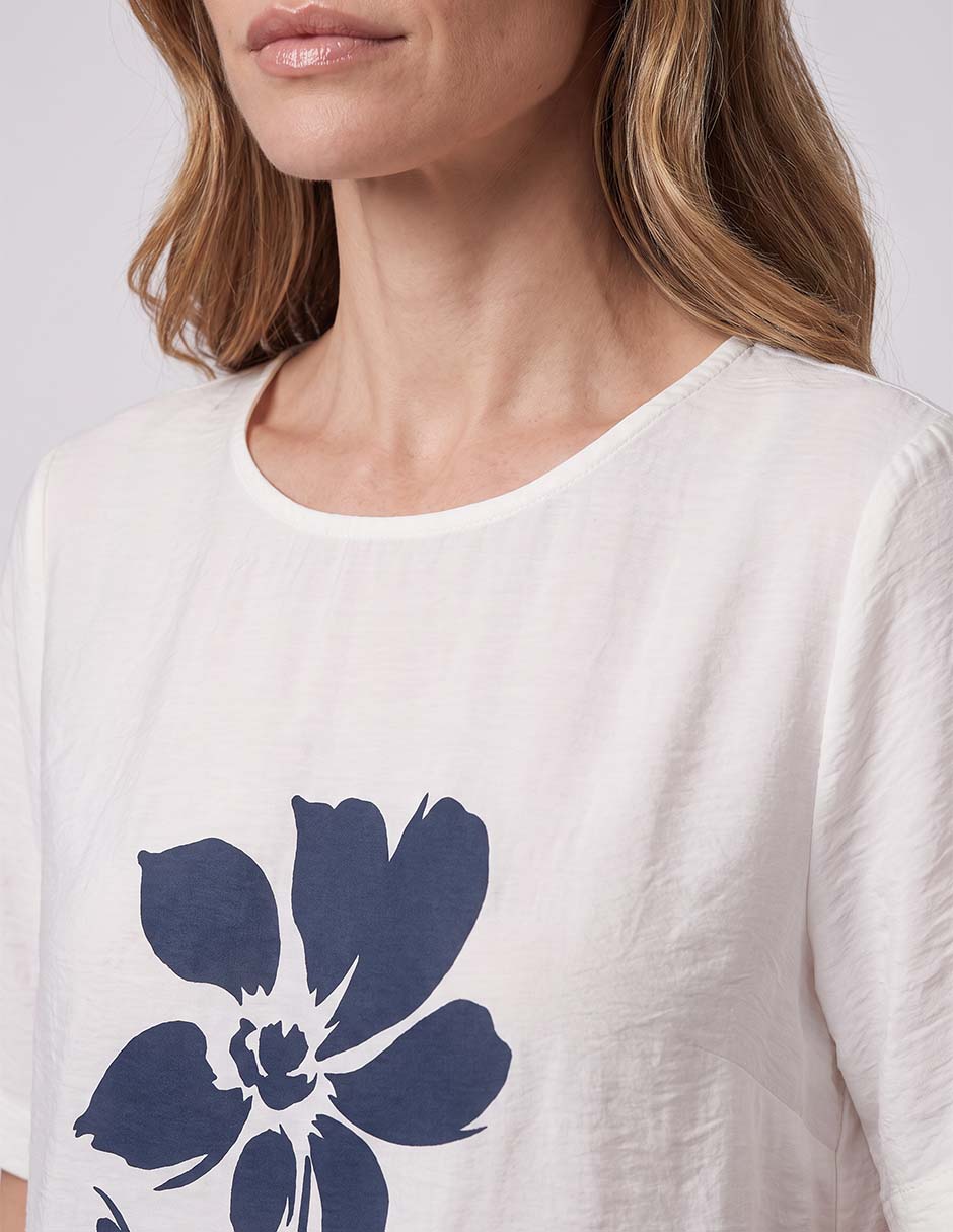 Blusa manga al codo para mujer 3