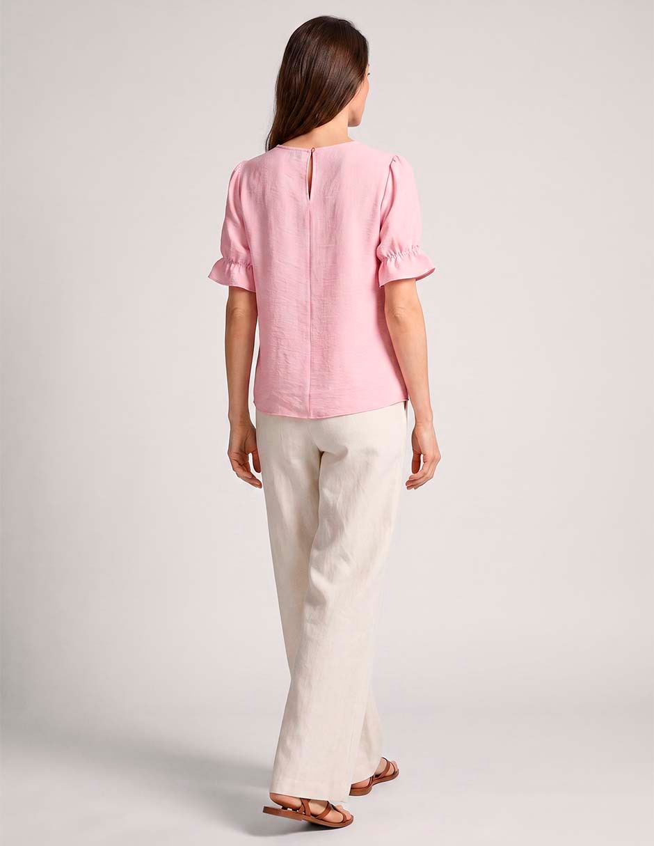 Blusa manga al codo para mujer 4