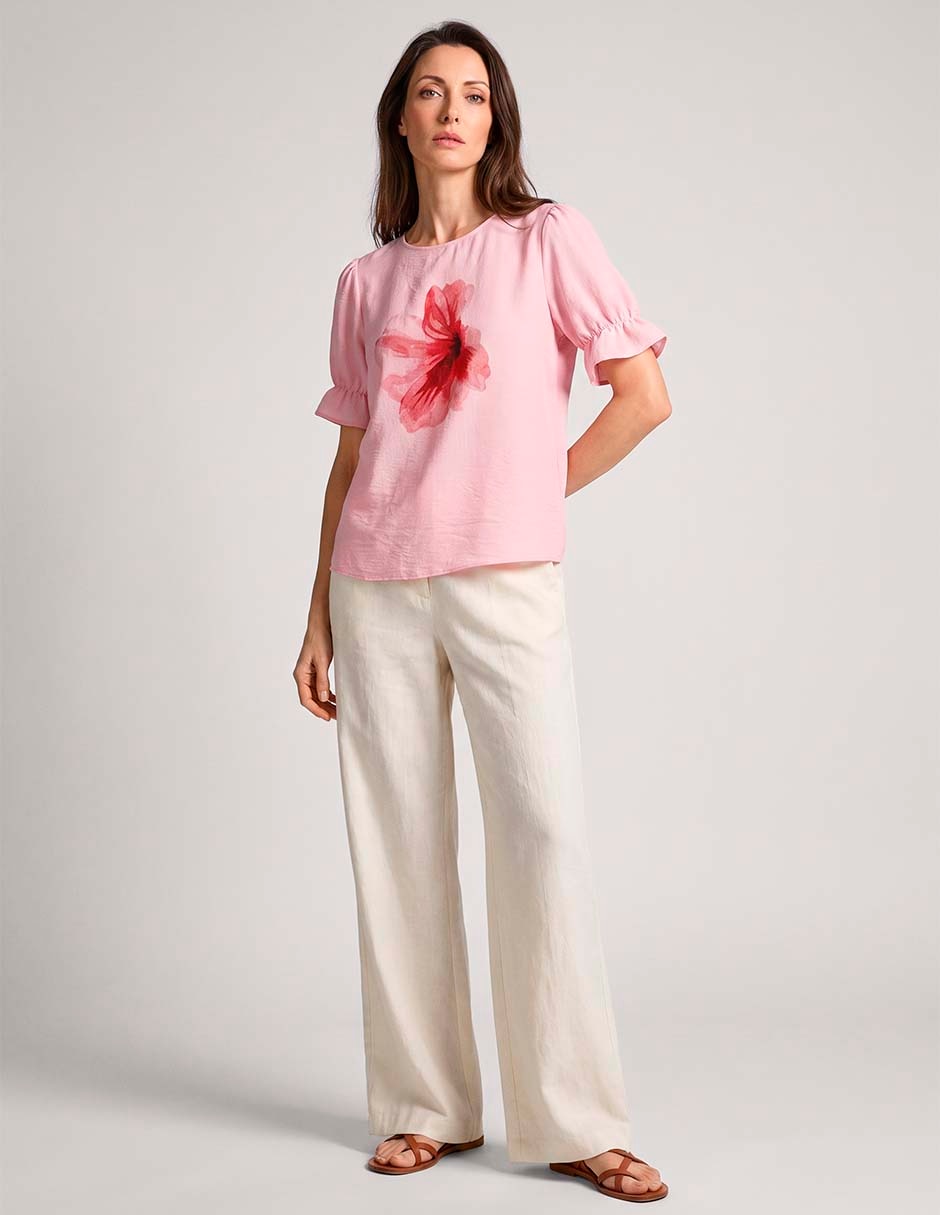 Blusa manga al codo para mujer 3