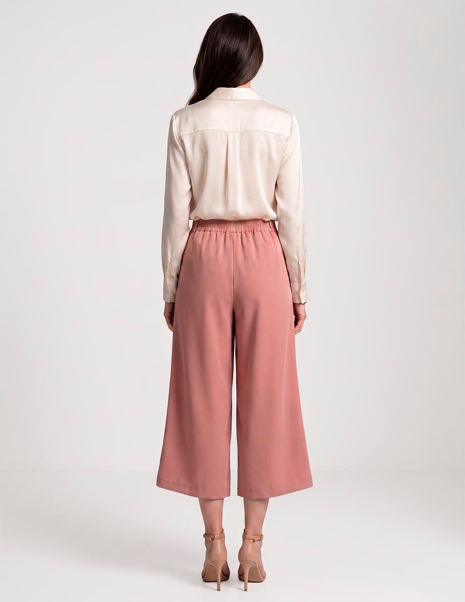 Pantalón capri amplio para mujer 2