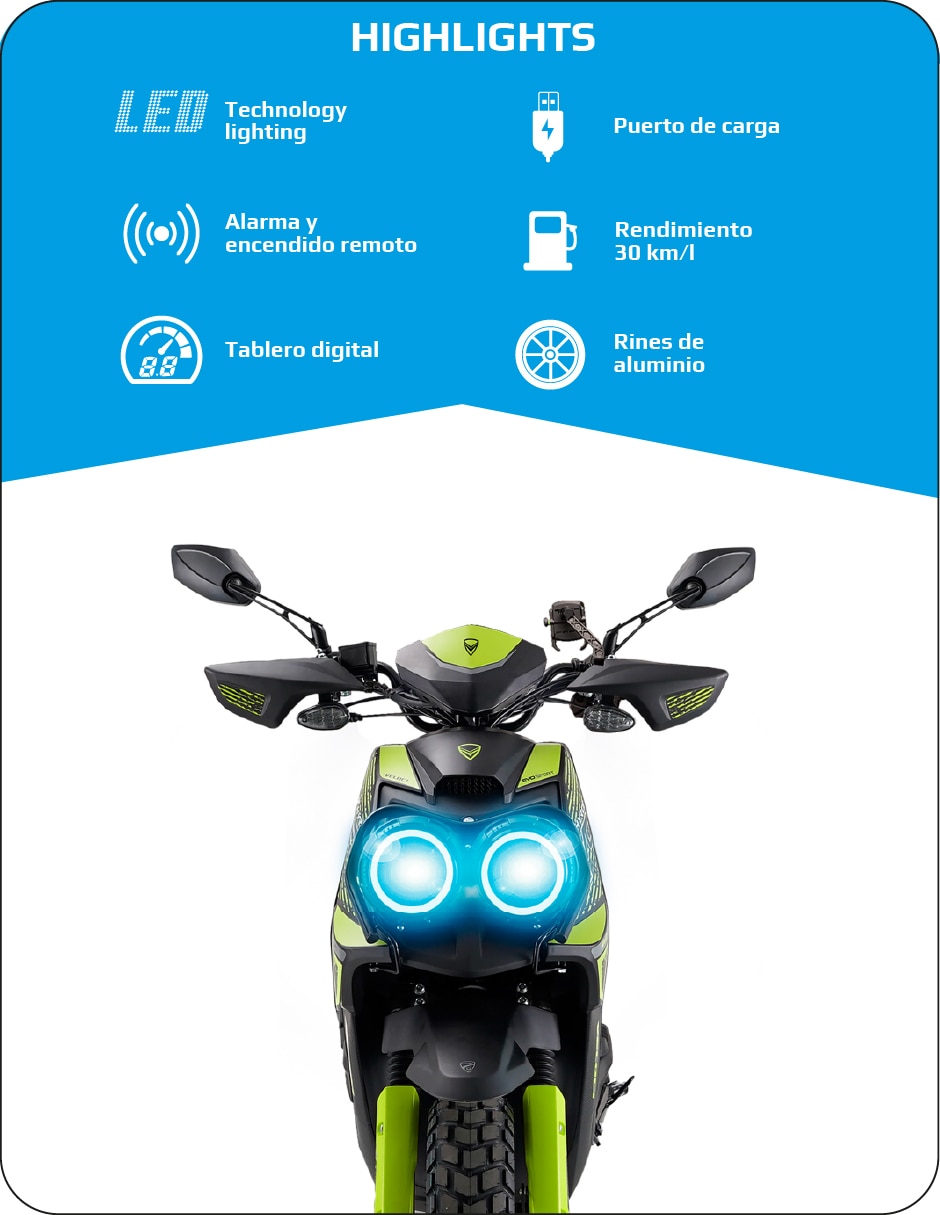 Motoneta THYRON 200CC VERDE2027 3