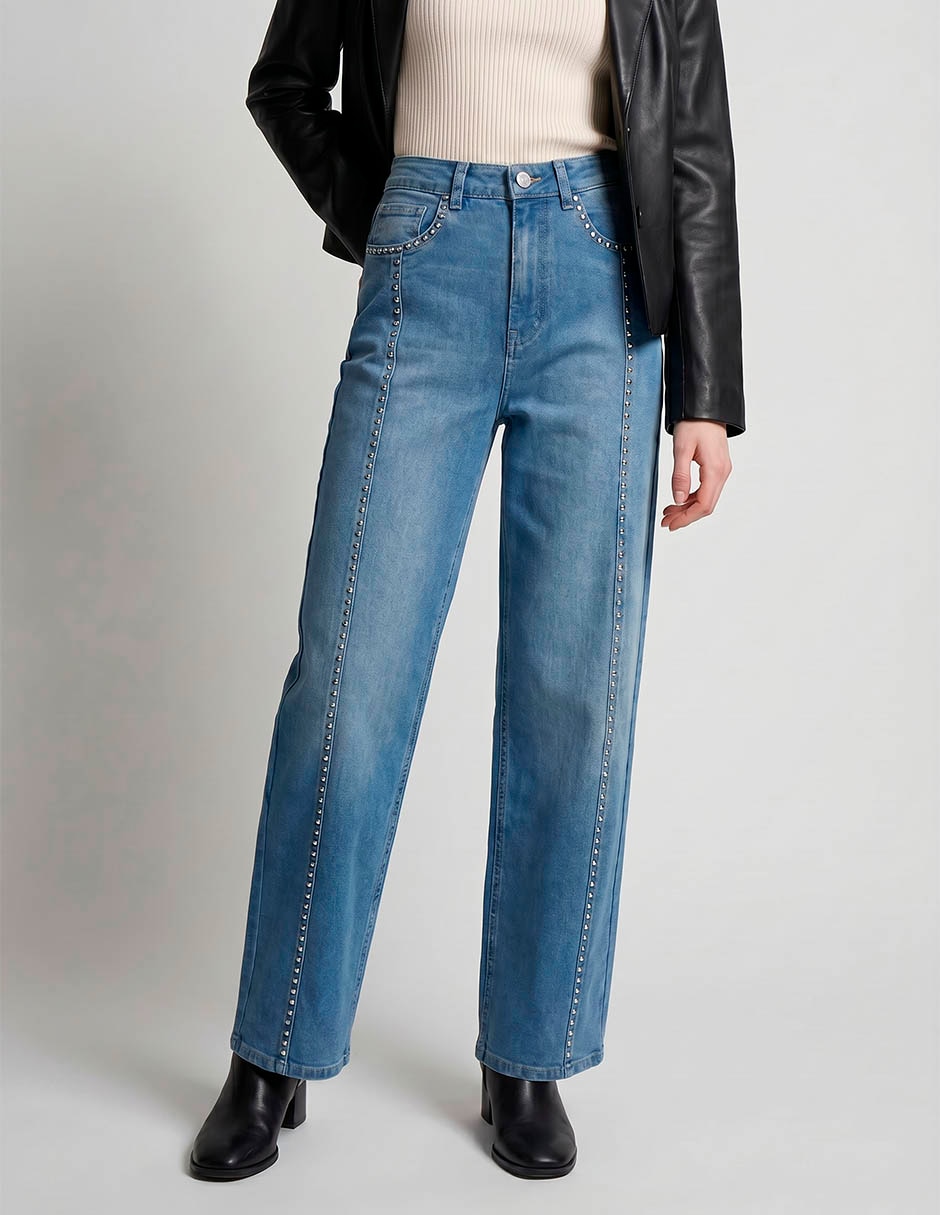 Jeans wide leg para mujer