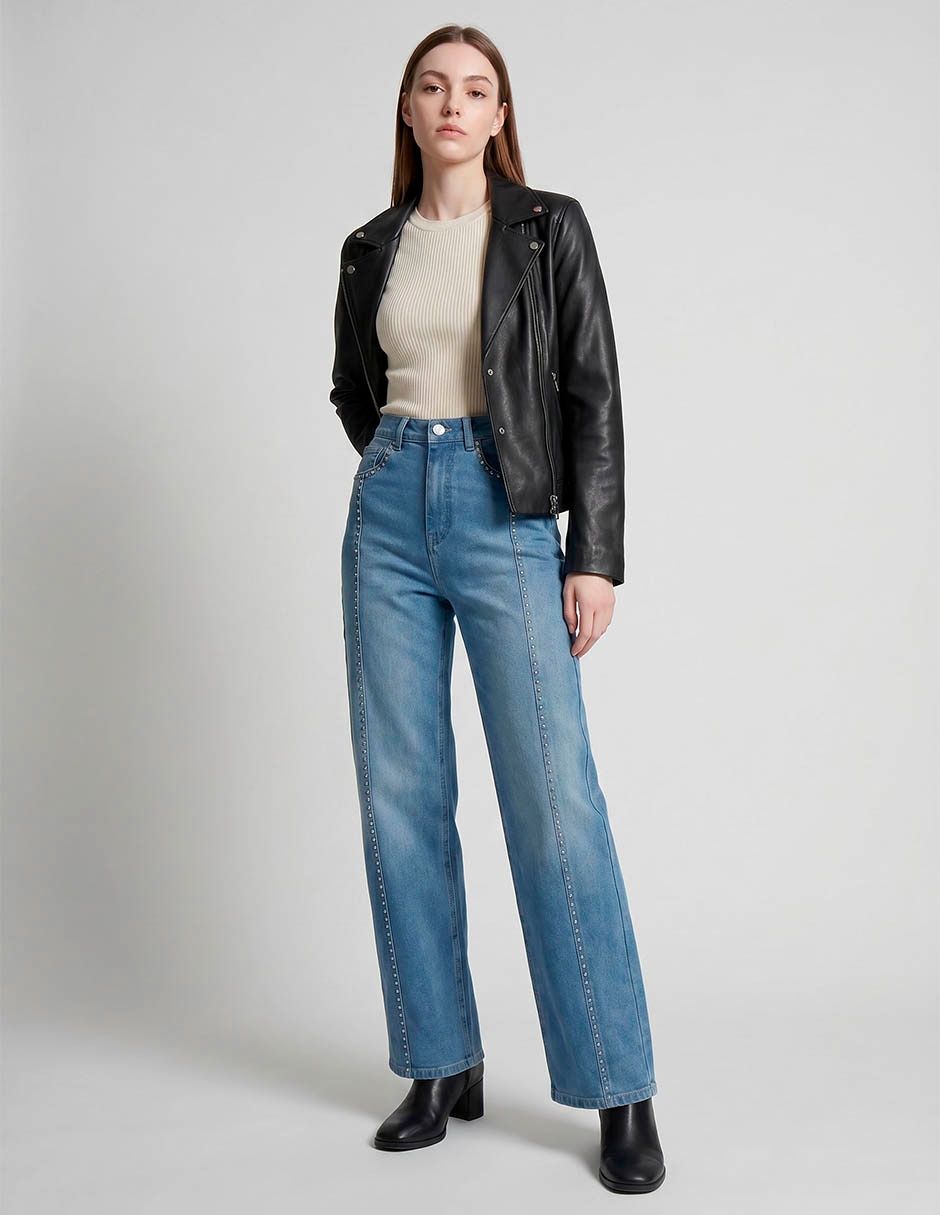 Jeans wide leg para mujer 2