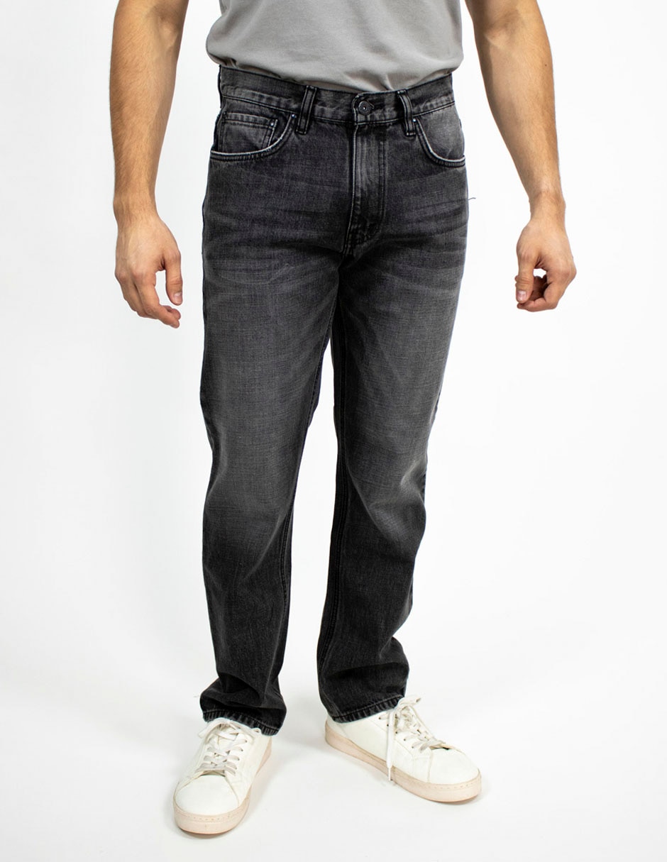 Jeans recto lavado deslavado para hombre Jeans recto lavado deslavado para hombre