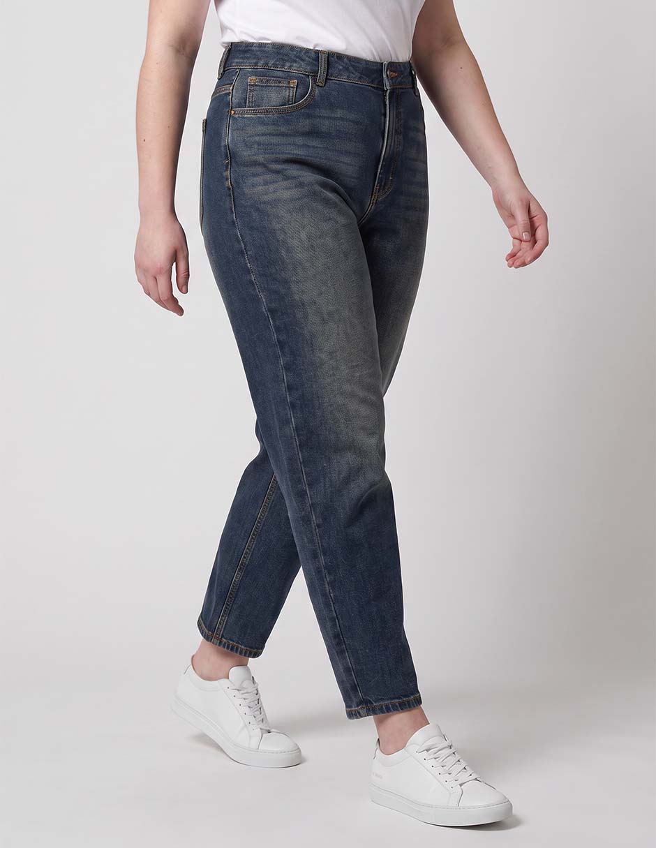 Jeans slim corte cintura alta para mujer Jeans slim corte cintura alta para mujer